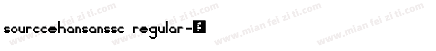 sourccehansanssc regular字体转换